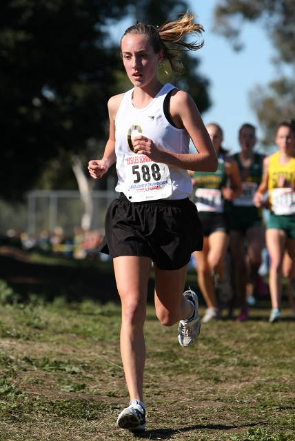 NCS XC D1 Girls-010.JPG - 2009 North Coast Section Cross Country Championships, Hayward High School, Hayward, California